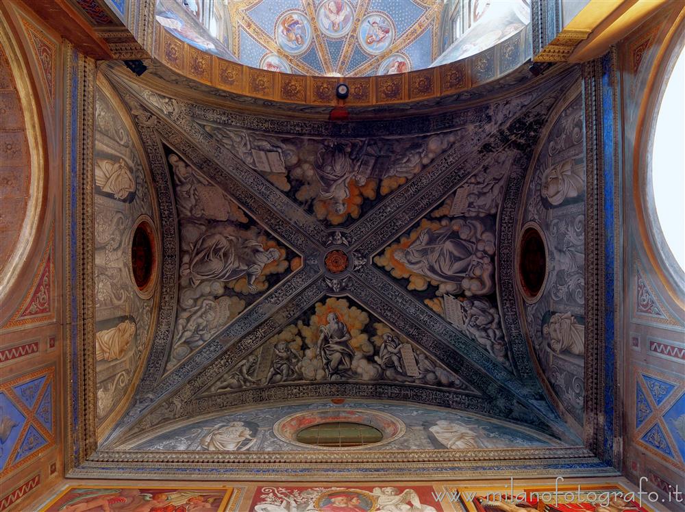 Biella (Italy) - Ceiling of the left transept arm of the Basilica of San Sebastiano